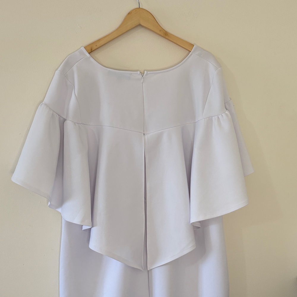 Eloquii White Cape Dress Bridal Shower Bachelorette Wedding Bride Plus Size 22